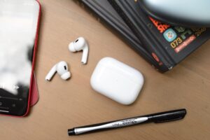 How far can airpods be away from phone