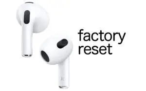 How to reset Airpods