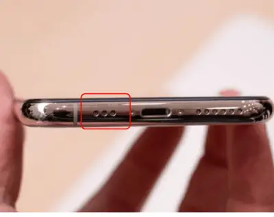 Where is the microphone on iPhone x?